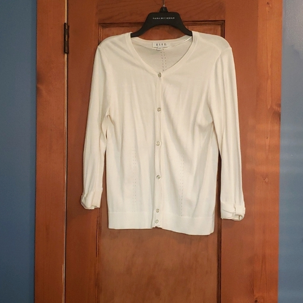 White Cardigan with Bows On Sleeves